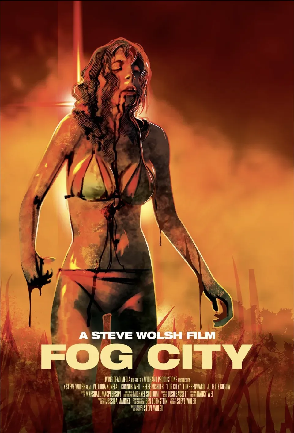 Fog City (2023) official poster — indie horror feature produced by Guillermo Bale, directed by Steve Wolsh